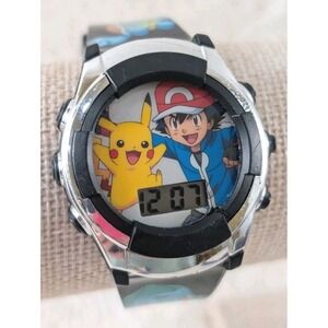 Pokemon Multicolor Plastic Digital‎ Watch 2017 Pikachu New Batteries